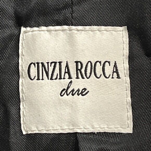 Cinzia Rocca Coat Women 10 Icons Black Wool Alpaca Jacket Classic Capsule Office - Picture 3 of 12